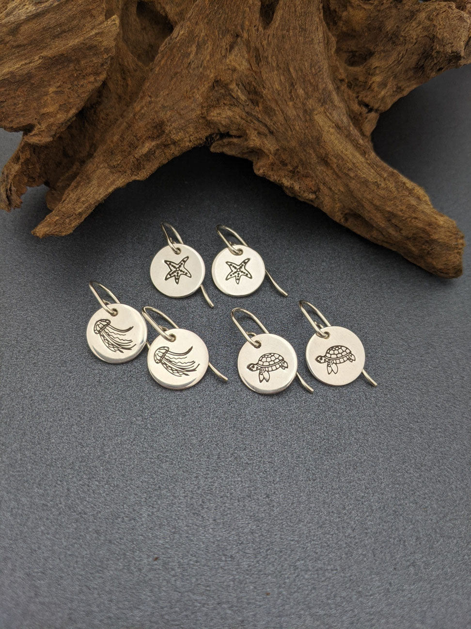 UNDER THE SEA - disc earrings-Erin K Jewellery-stride