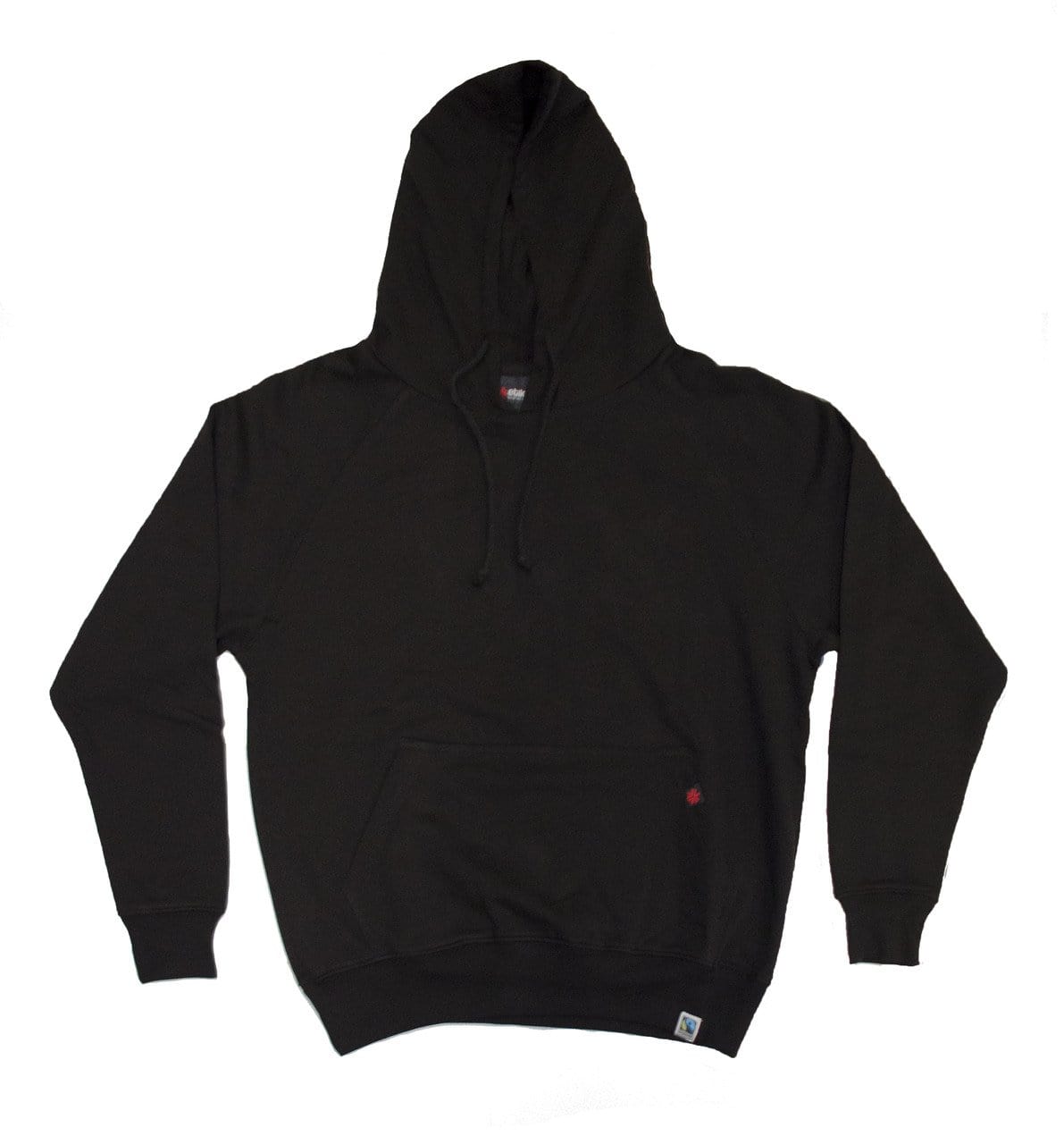 Unisex Black Hoodie Organic Fairtrade-Etiko-stride