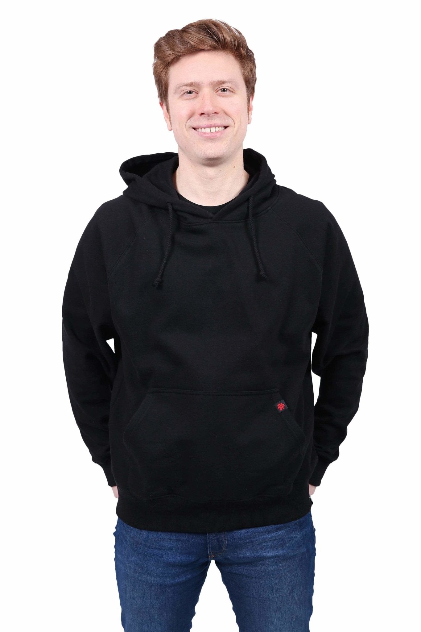 Unisex Black Hoodie Organic Fairtrade-Etiko-stride