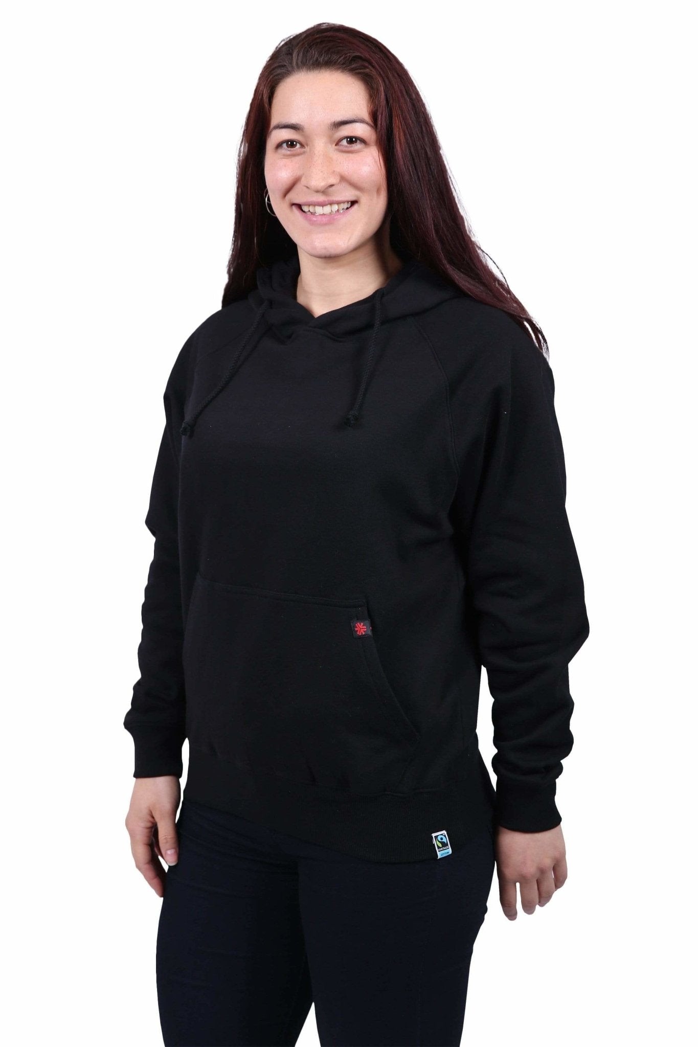 Unisex Black Hoodie Organic Fairtrade-Etiko-stride