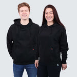 Unisex Black Hoodie Organic Fairtrade-Etiko-stride