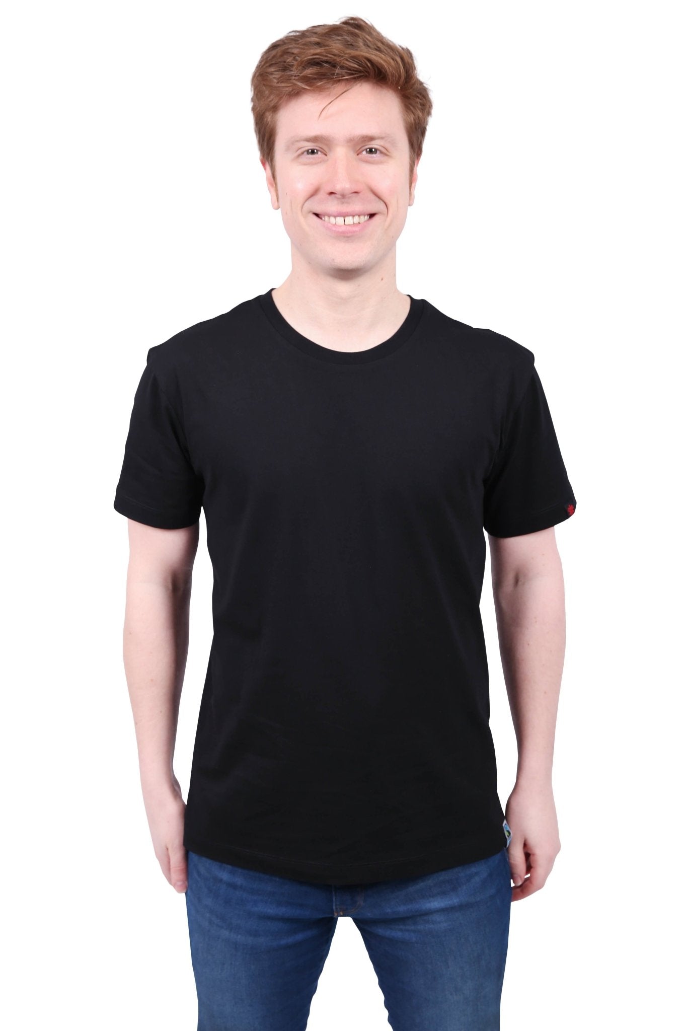 Unisex Black T-shirt Organic Fairtrade-Etiko-stride