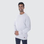 Unisex Grey Crew Neck Organic Fairtrade-Etiko-stride