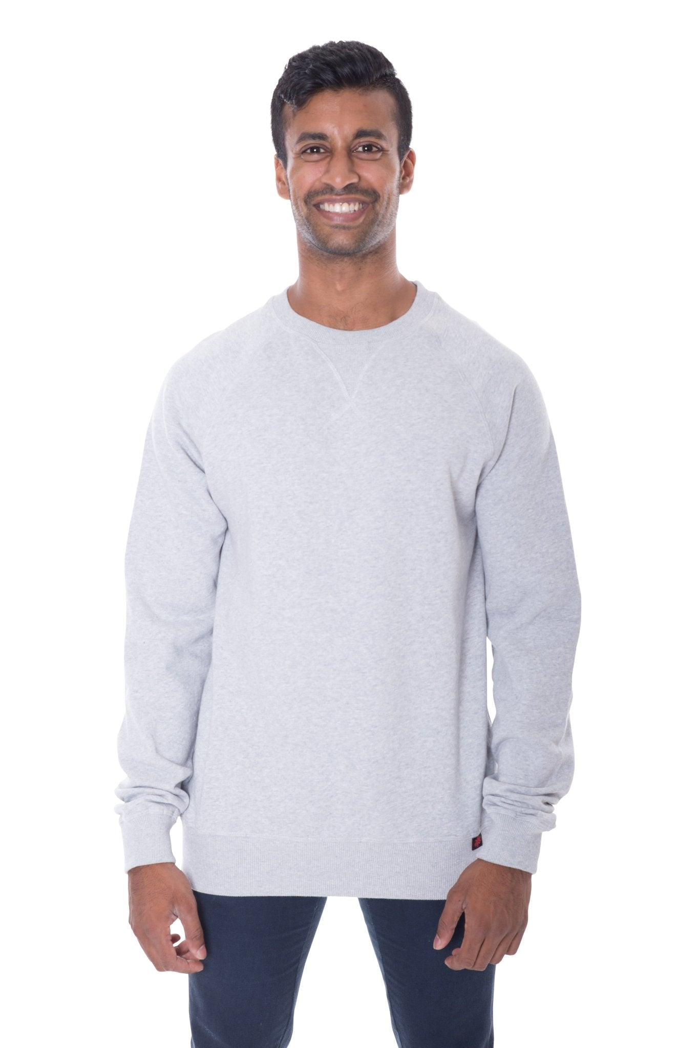 Unisex Grey Crew Neck Organic Fairtrade-Etiko-stride