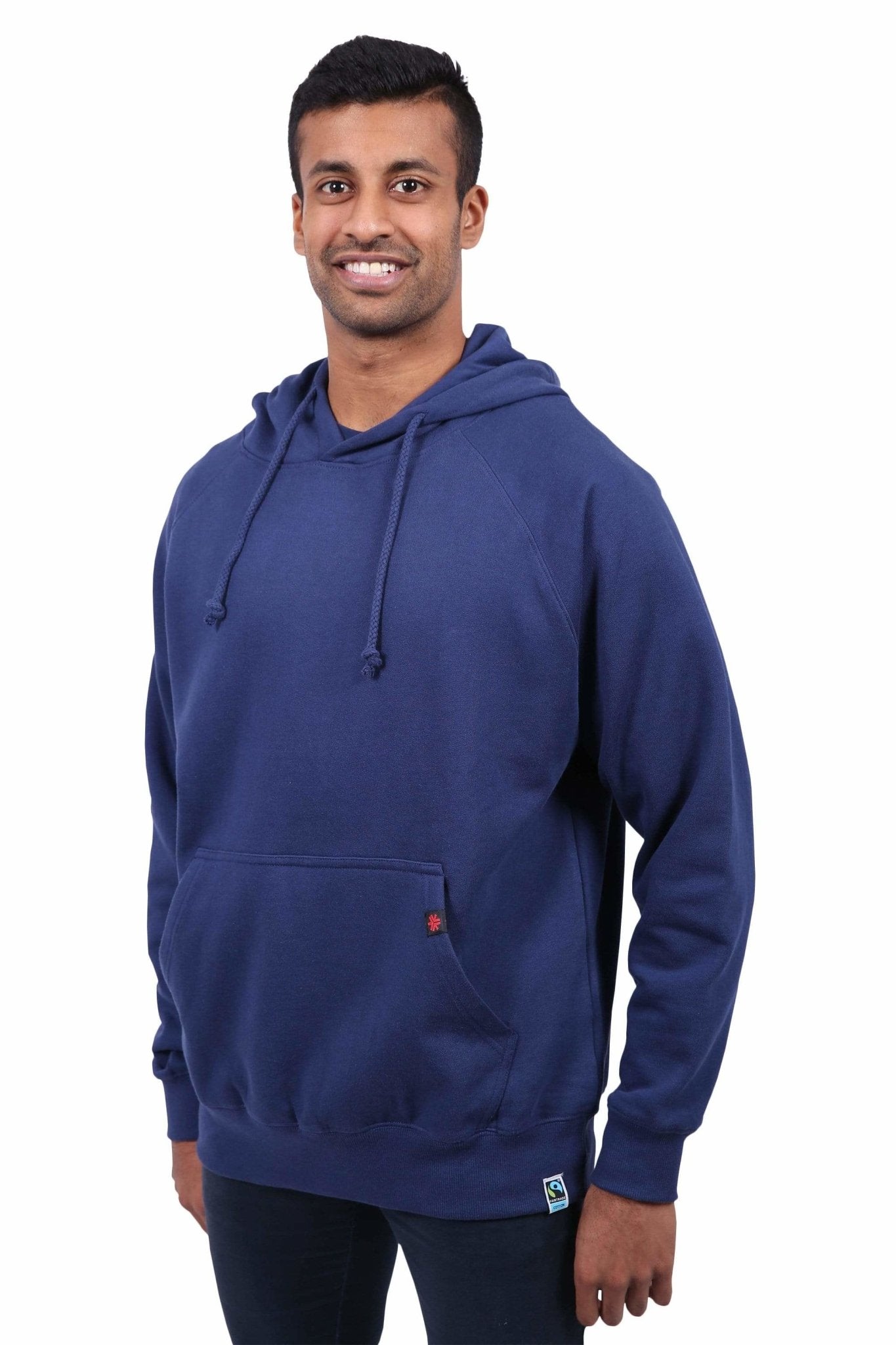Unisex Navy Hoodie Organic Fairtrade-Etiko-stride