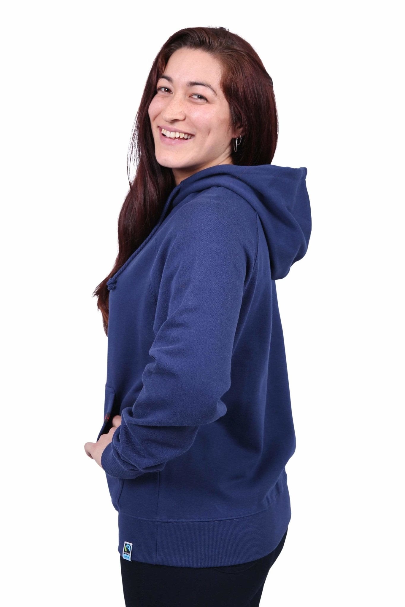 Unisex Navy Hoodie Organic Fairtrade-Etiko-stride