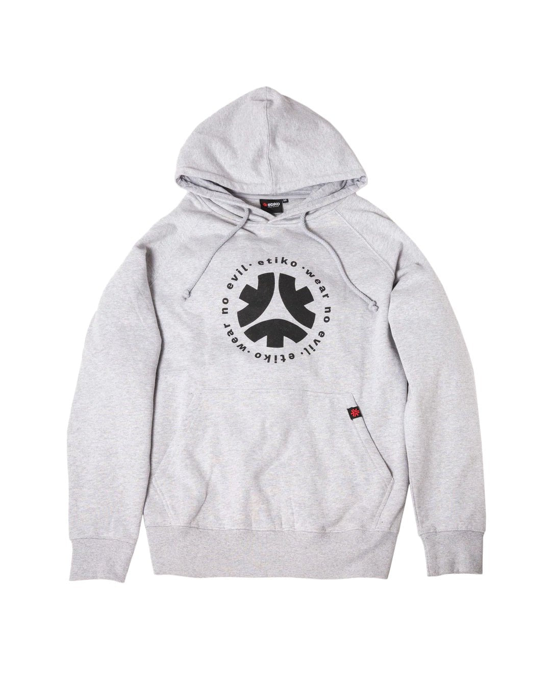 Unisex Wear No Evil Grey Hoodie Organic Fairtrade-Etiko-stride
