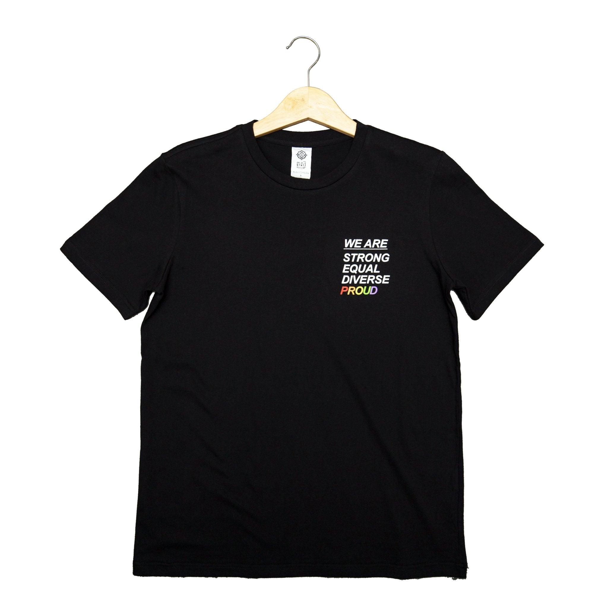 We Are PROUD T-shirt | Black-Dorsu-stride