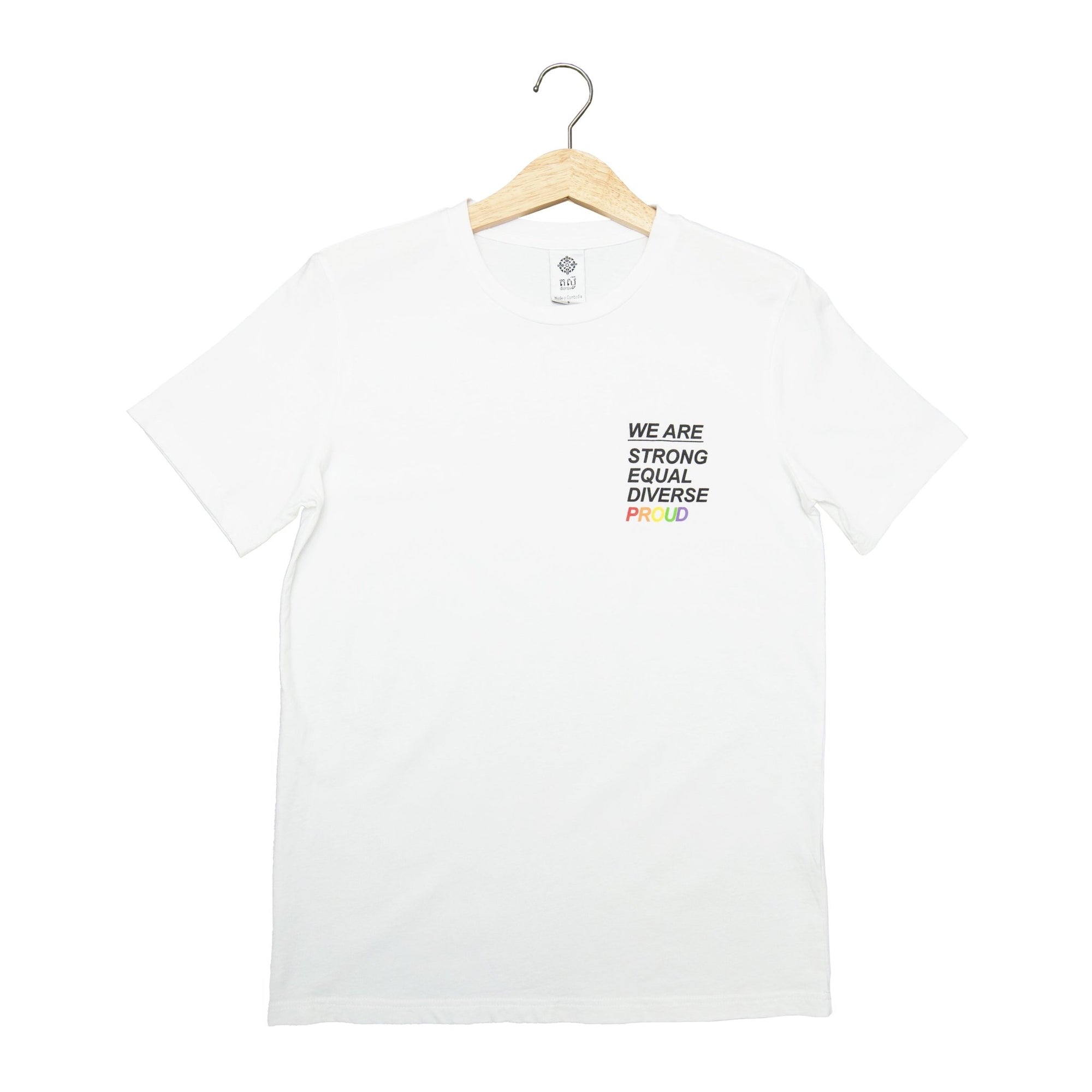 We Are PROUD T-shirt | White-Dorsu-stride
