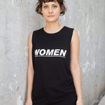 WOMEN Muscle Tank | Black-Dorsu-stride