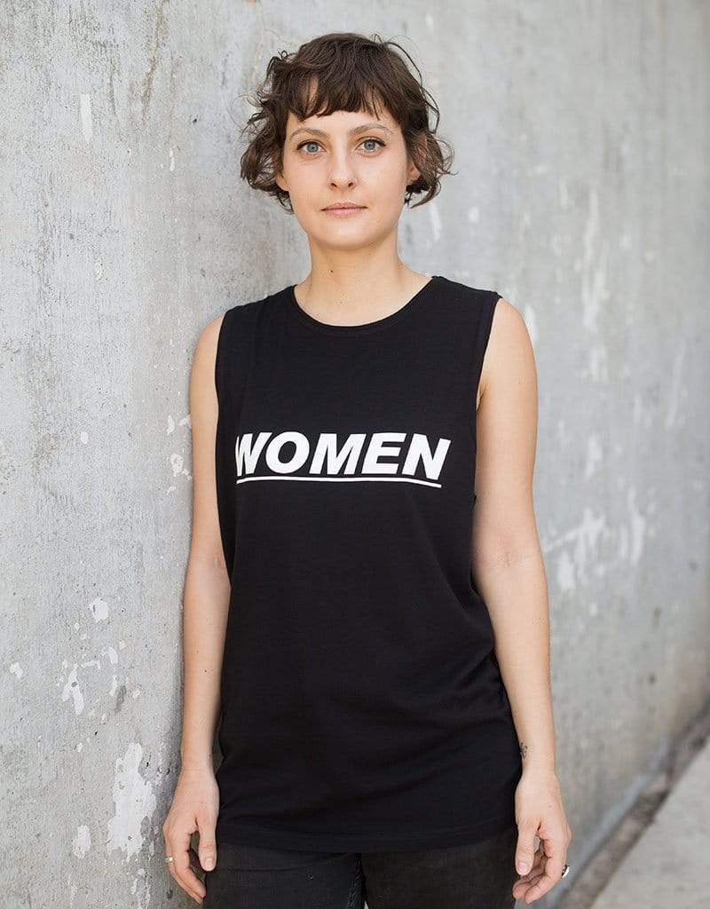 WOMEN Muscle Tank | Black-Dorsu-stride