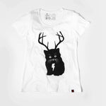 Women's Cat Tshirt Organic Fairtrade-Etiko-stride