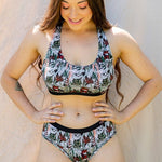 Women's Crop Top Bra - Spotted Gum-Peggy & Finn-stride