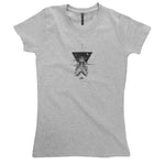 Women's, Printed Naked Lunch Slimline Tee, Grey-The Road-stride