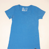 Round Neck T-shirt, Womens Blue Marle