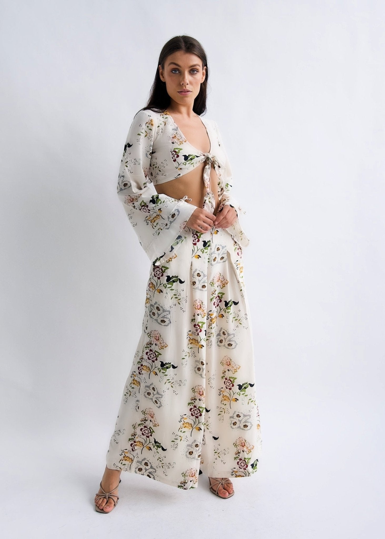 "Wonderland" Vintage Floral Culottes-Why Mary-stride